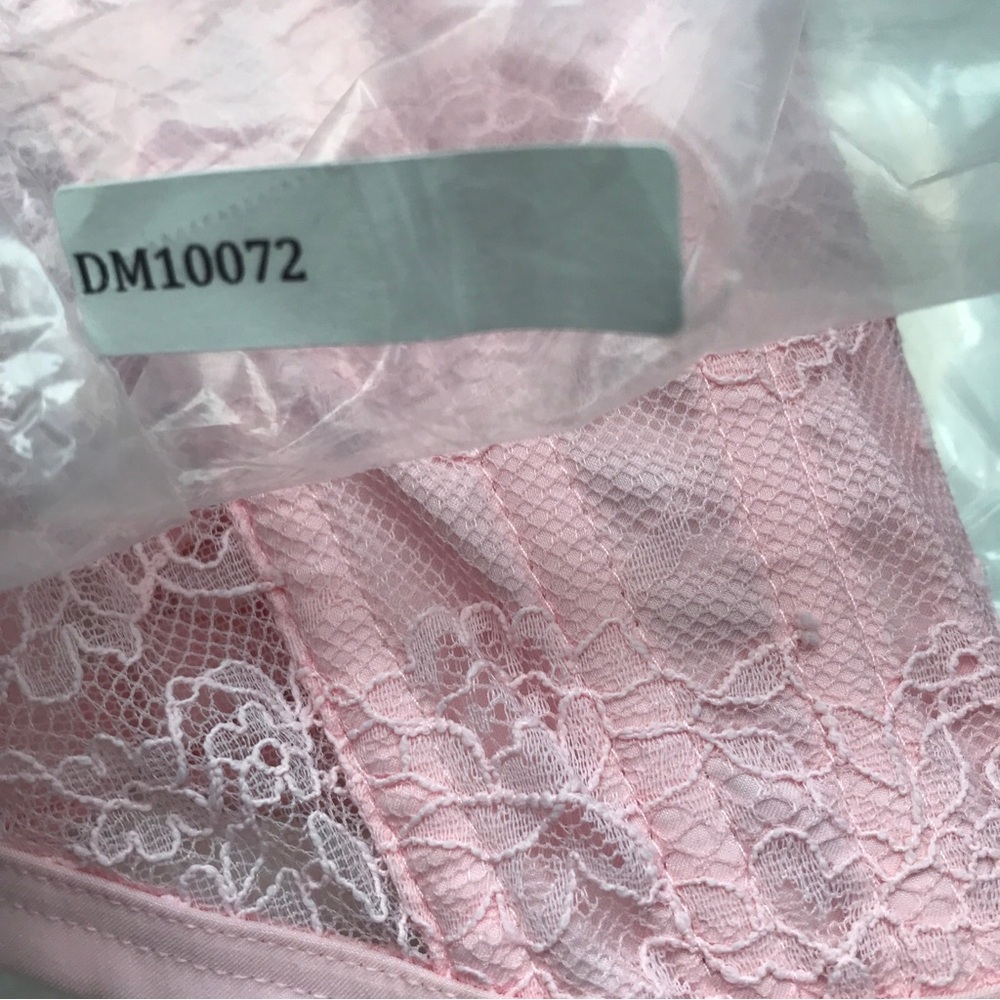 VICTORIAS SECRET PINK EYELASH LACE CORSET XS - Picture 9 of 9